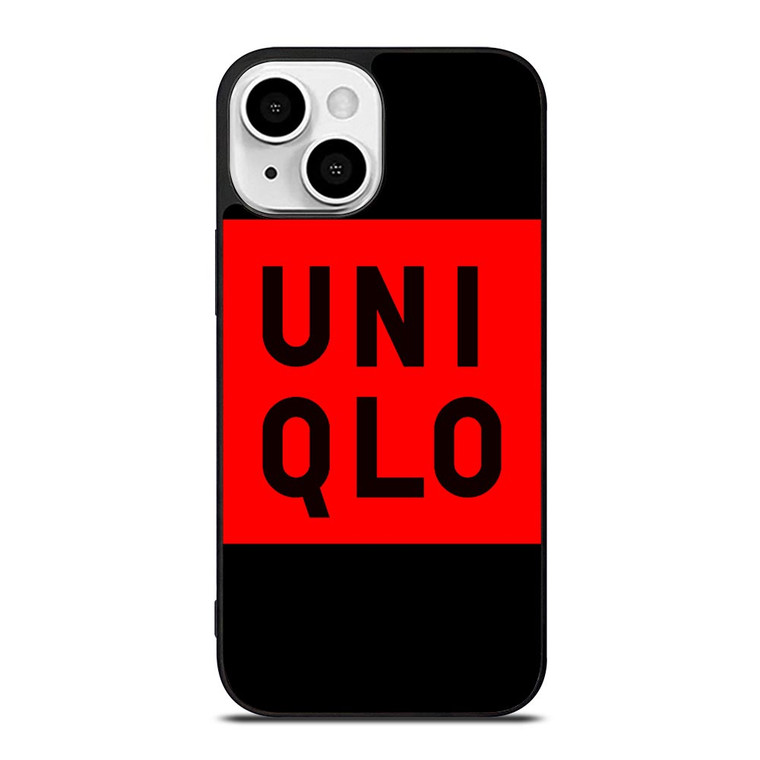 UNIQLO LOGO RED BLACK iPhone 13 Mini Case