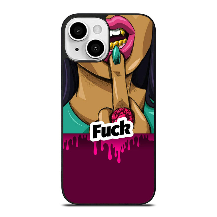 DOPE FUCK GIRL VIOLET iPhone 13 Mini Case