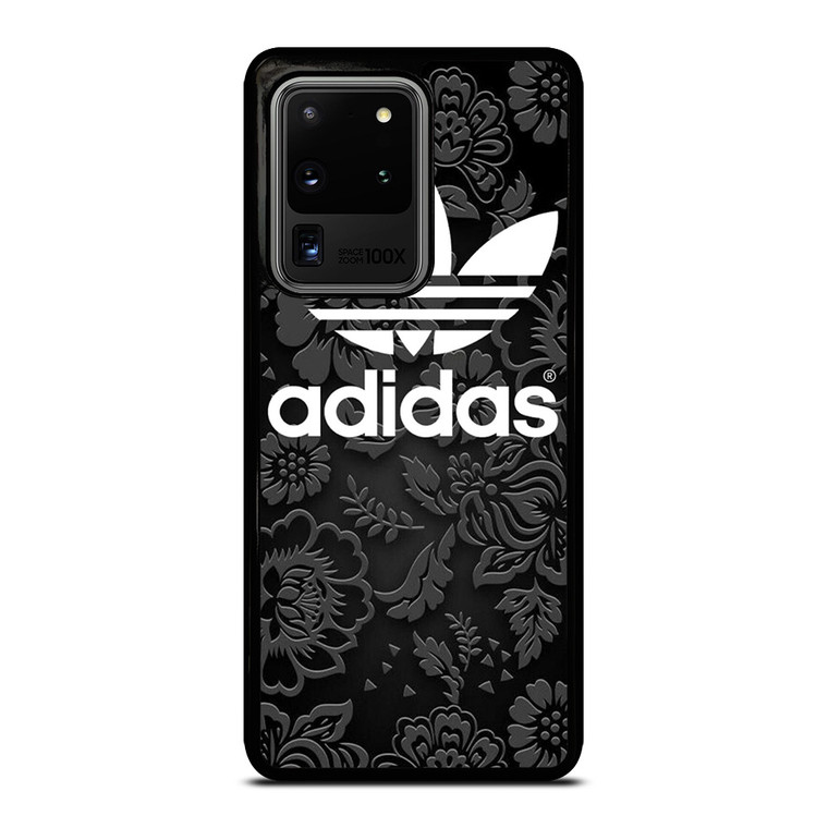 ADIDAS LOGO BLACK FLORAL Samsung Galaxy S20 Ultra  Case