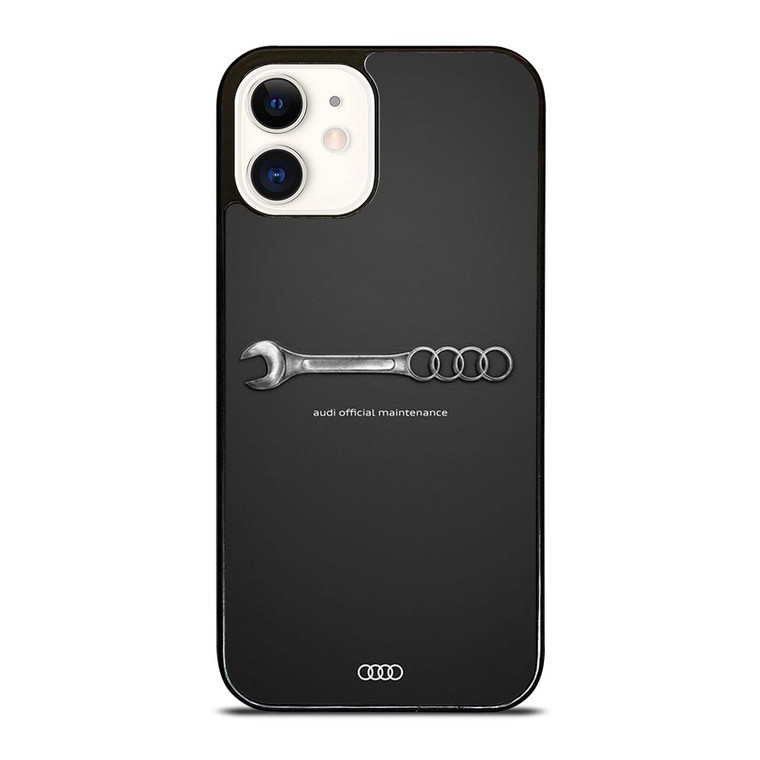 AUDI CAR LOGO OFFICIAL MAINTENANCE iPhone 12 Case