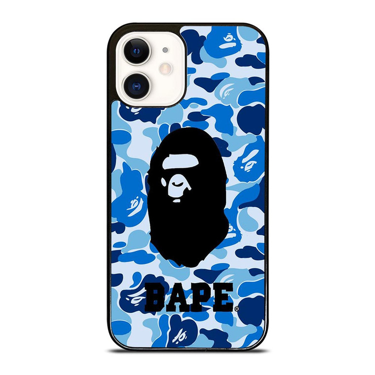 BATHING APE BAPE CAMO BLUE iPhone 12 Case