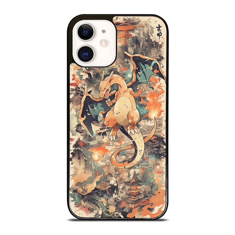 CHARIZARD POKEMON UKIYO ART iPhone 12 Case