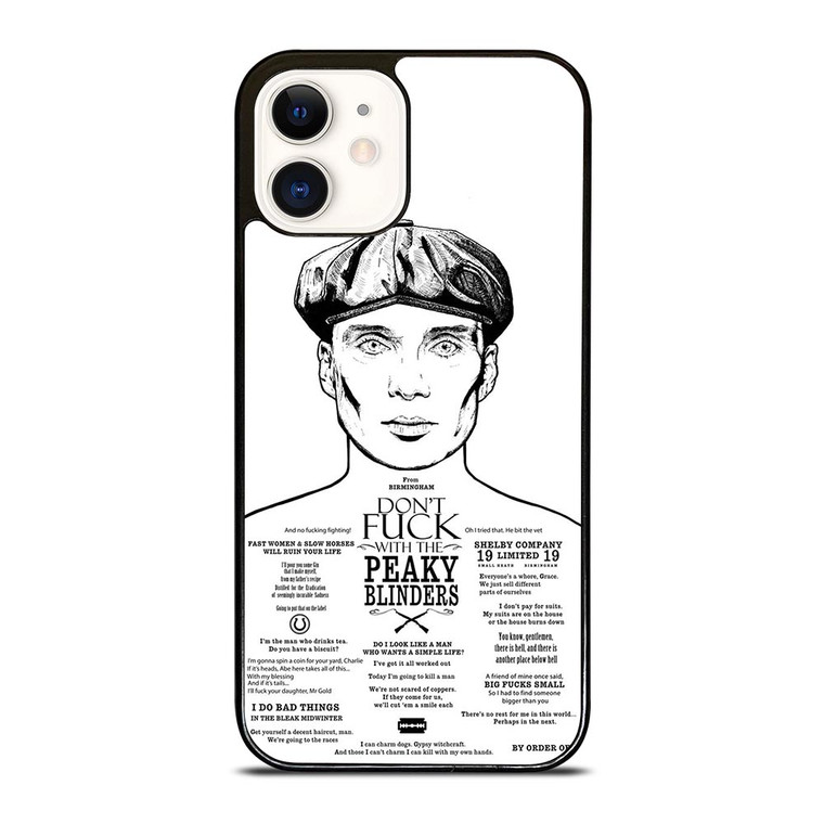 DONT FUCK WITH PEAKY BLINDERS iPhone 12 Case