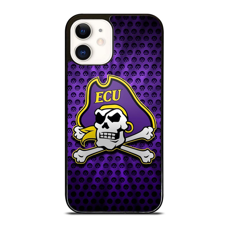EAST CAROLINA PIRATES ECU UNIVERSITY FOOTBALL LOGO iPhone 12 Case