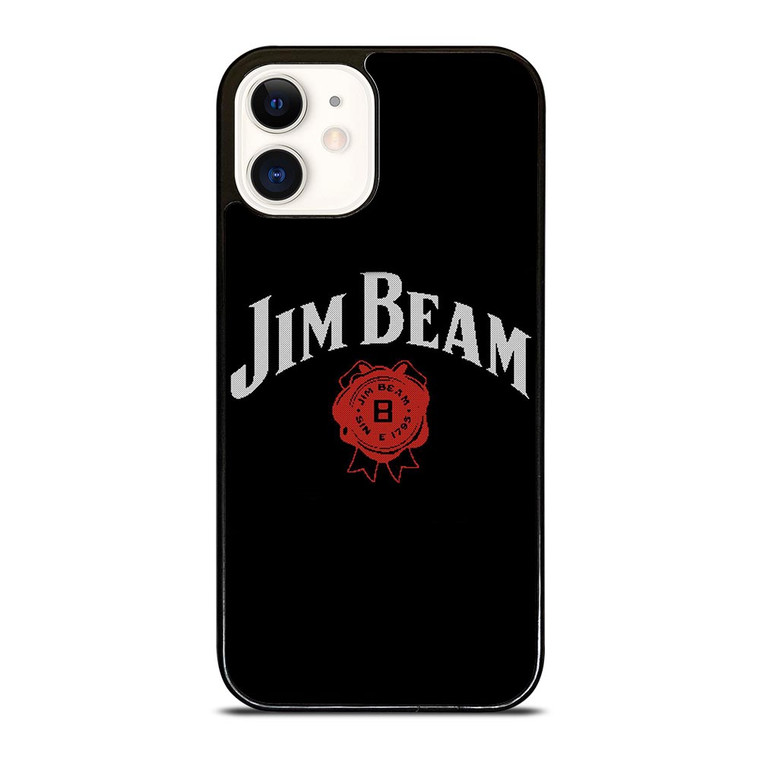 JIM BEAM WHISKEY RED LOGO iPhone 12 Case