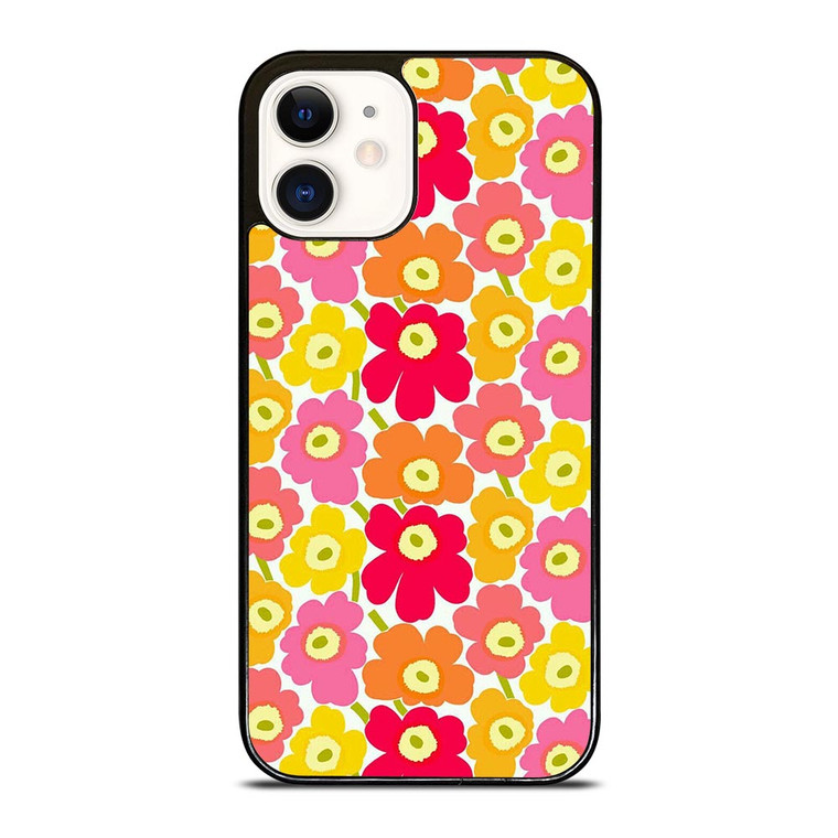 MARIMEKKO POPPY COLORFUL FLOWER iPhone 12 Case