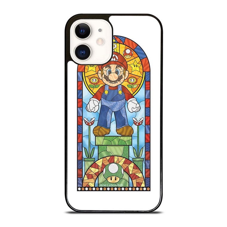 MARIO BROSS NINTENDO GLASS ART iPhone 12 Case