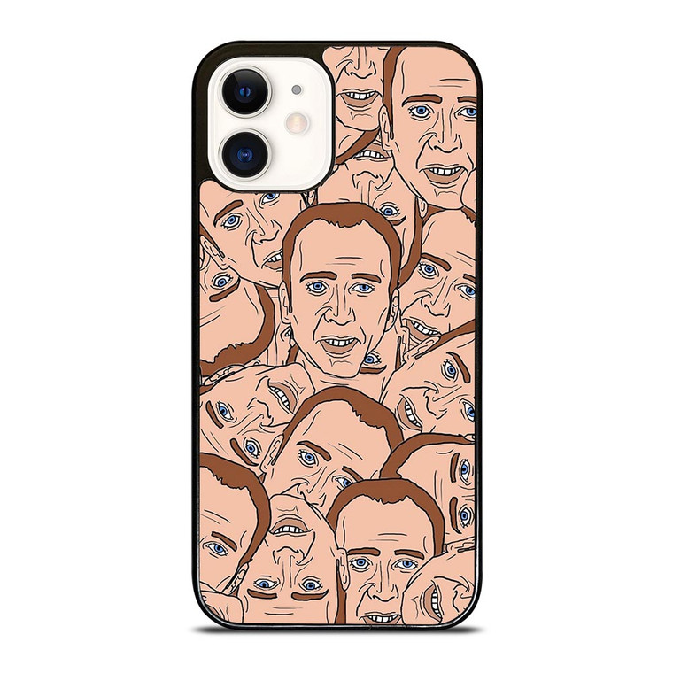 NICOLAS CAGE COLLAGE iPhone 12 Case