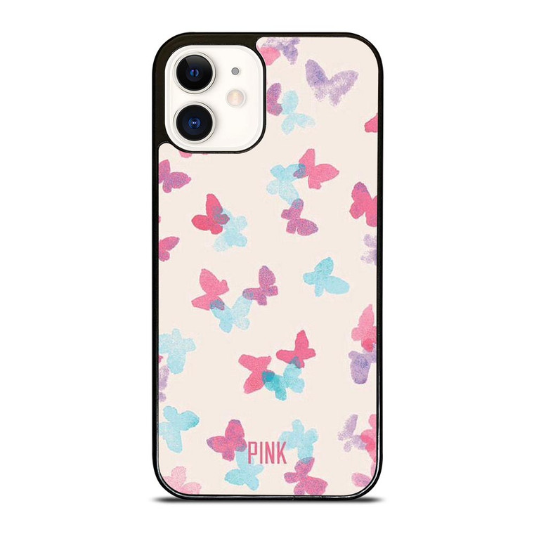 PINK NATION BUTTERFLY BRUSH iPhone 12 Case
