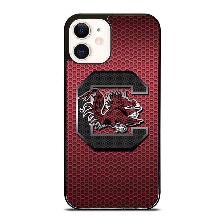 SOUTH CAROLINA GAMECOCKS UNIVERSITY FOOTBALL LOGO iPhone 12 Case