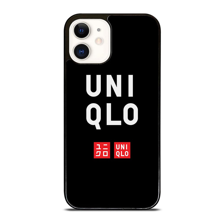 UNIQLO LOGO BLACK 2 iPhone 12 Case