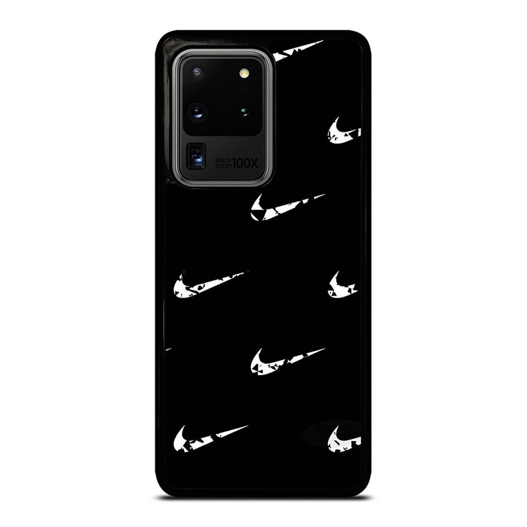 BLACK NIKE LOGO PATTERN Samsung Galaxy S20 Ultra  Case