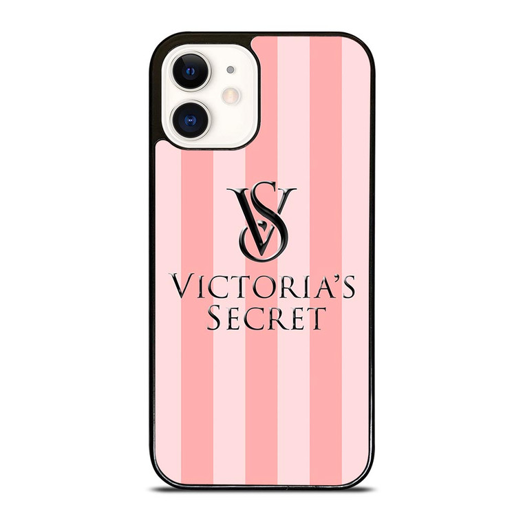 VICTORIA'S SECRET PINK STRIPES iPhone 12 Case