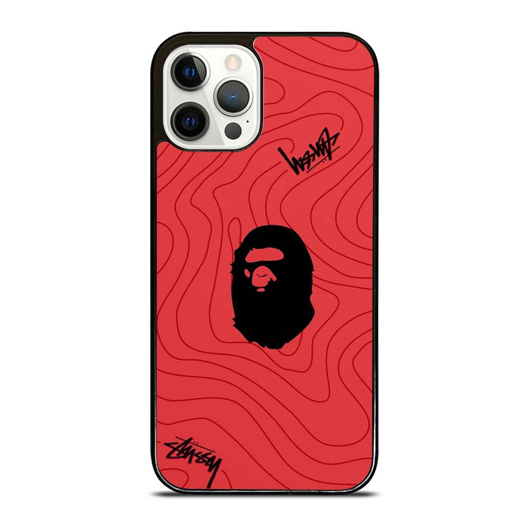 BATHING APE BAPE STUSSY LOGO iPhone 12 Pro Case