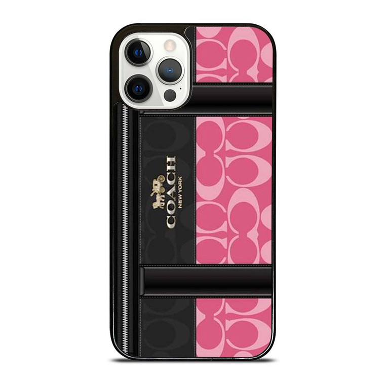 COACH NEW YORK LOGO PINK BAG iPhone 12 Pro Case