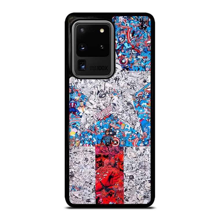 CAPTAIN AMERICA MARVEL COLLAGES Samsung Galaxy S20 Ultra  Case