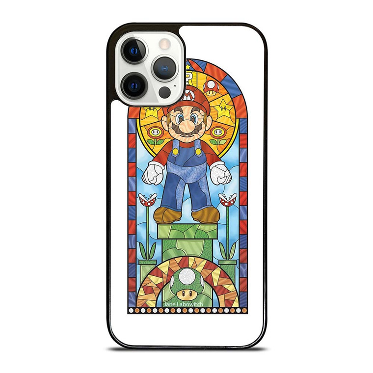 MARIO BROSS NINTENDO GLASS ART iPhone 12 Pro Case