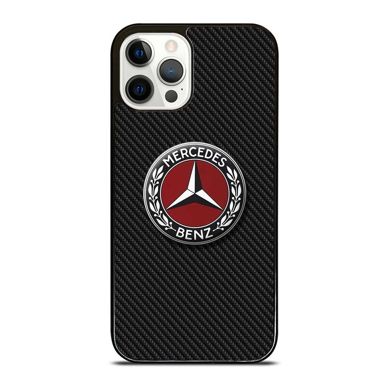 MERCEDES BENZ CLASSIC LOGO CARBON iPhone 12 Pro Case