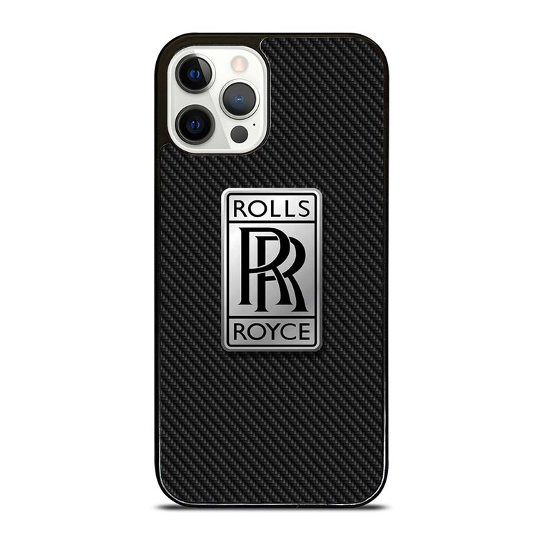 ROLLS ROYCE CAR LOGO CARBON iPhone 12 Pro Case