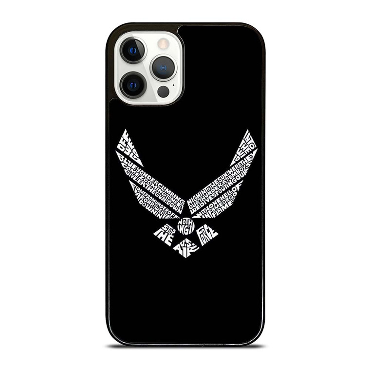 US AIR FORCE MONOGRAM LOGO iPhone 12 Pro Case