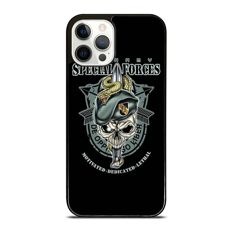 US ARMY SPECIAL FORCES LOGO SKULL iPhone 12 Pro Case