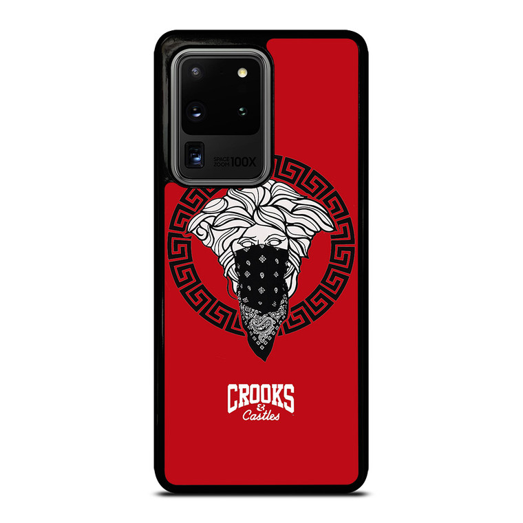 CROOK AND CASTLES BANDANA RED Samsung Galaxy S20 Ultra  Case