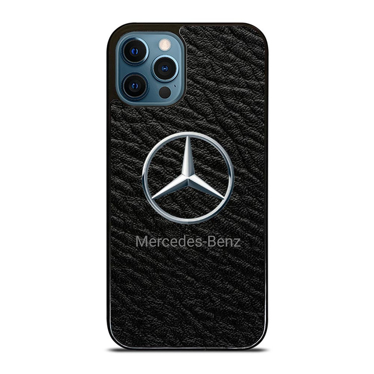 MERCEDES BENZ LOGO ON LEATHER iPhone 12 Pro Max Case