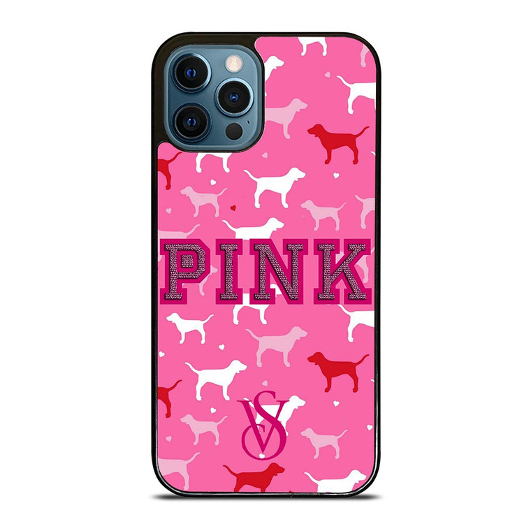 PINK DOG VICTORIA'S SECRET iPhone 12 Pro Max Case