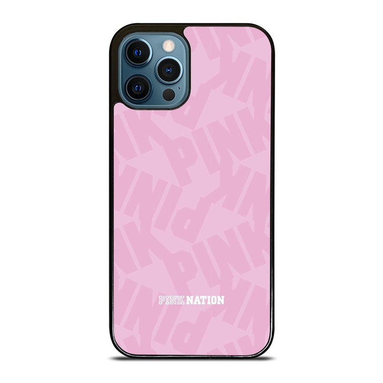 PINK NATION VICTORIA'S SECRET LOGO ICON iPhone 12 Pro Max Case