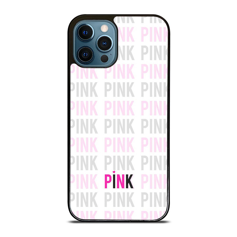 PINK VICTORIA'S SECRET LOGO iPhone 12 Pro Max Case