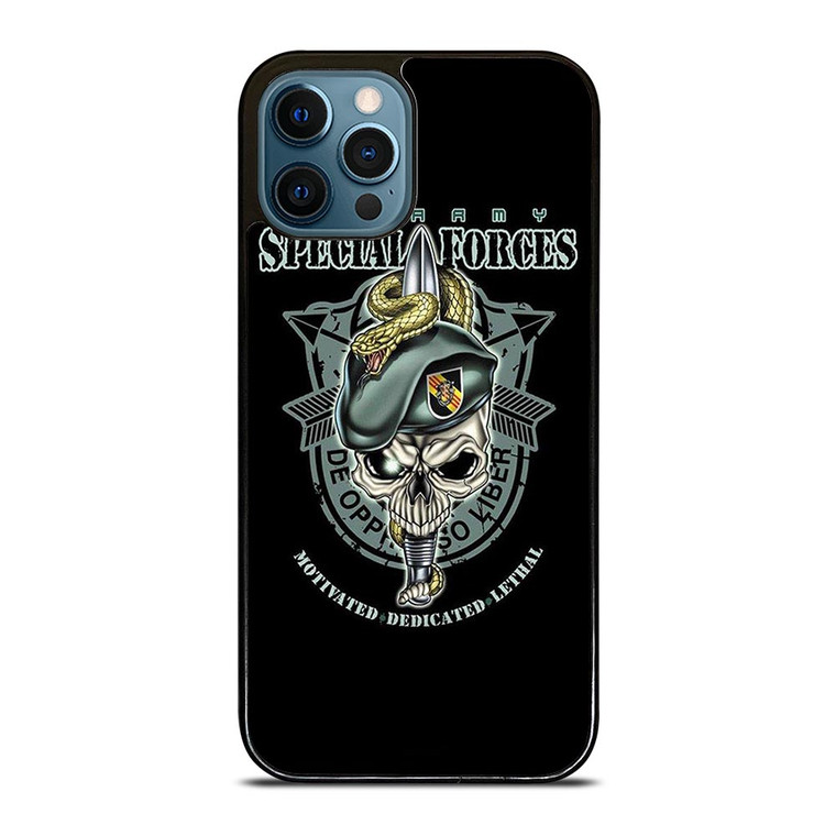 US ARMY SPECIAL FORCES LOGO SKULL iPhone 12 Pro Max Case
