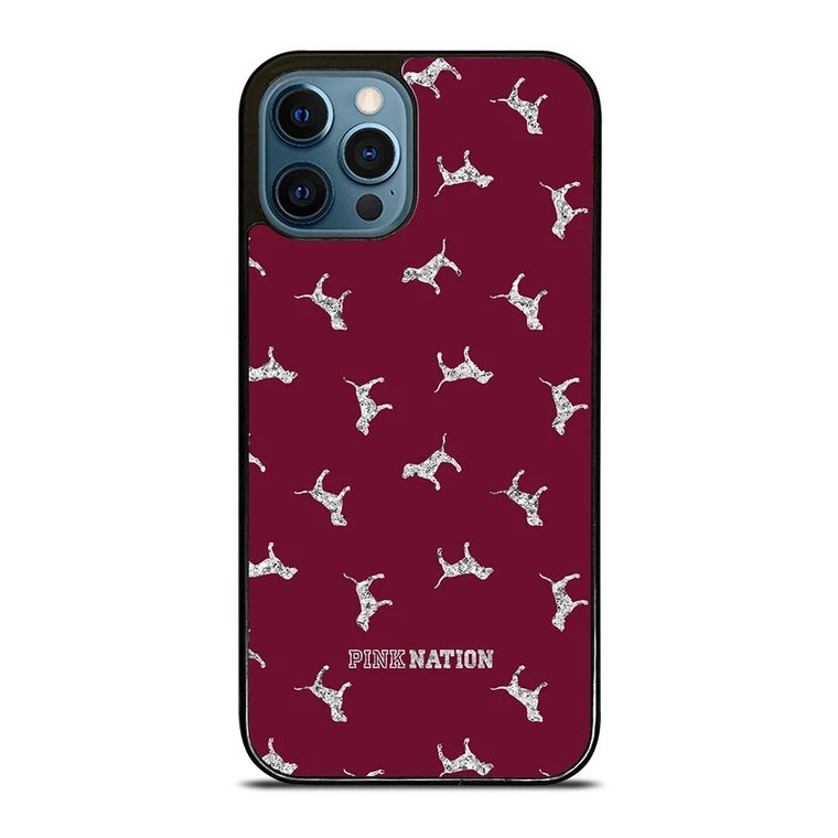 VICTORIA'S SECRET PINK NATION DOG iPhone 12 Pro Max Case