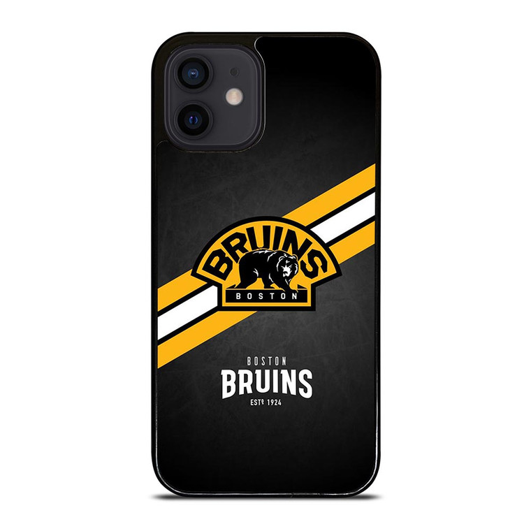 BOSTON BRUINS STRIPE LOGO iPhone 12 Mini Case