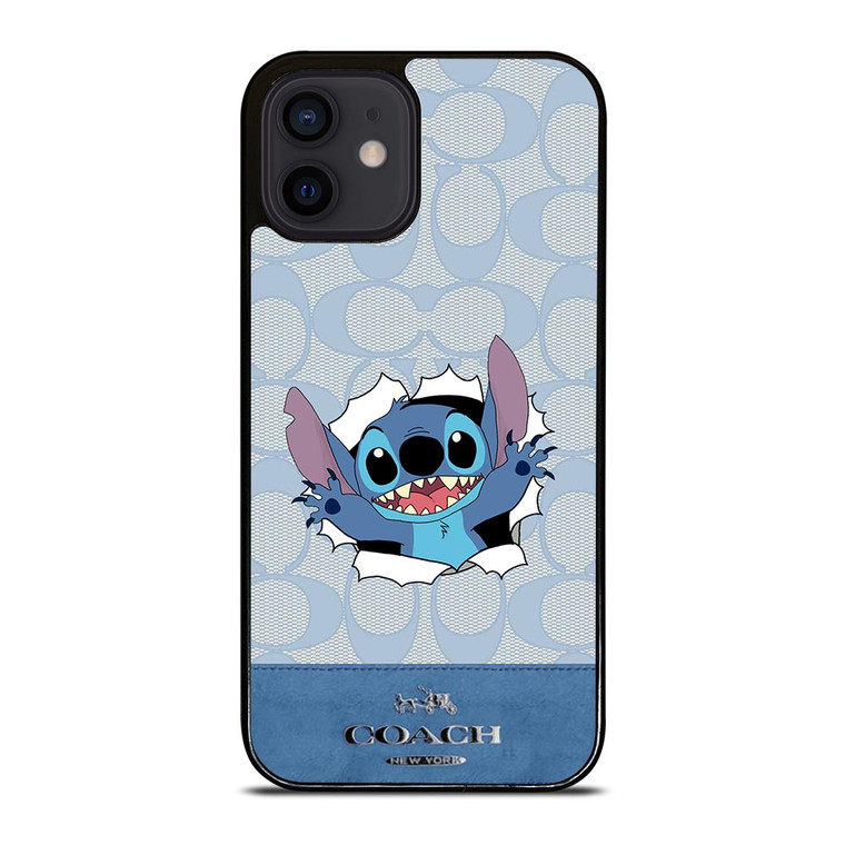 COACH NEW YORK LOGO DISNEY STITCH iPhone 12 Mini Case