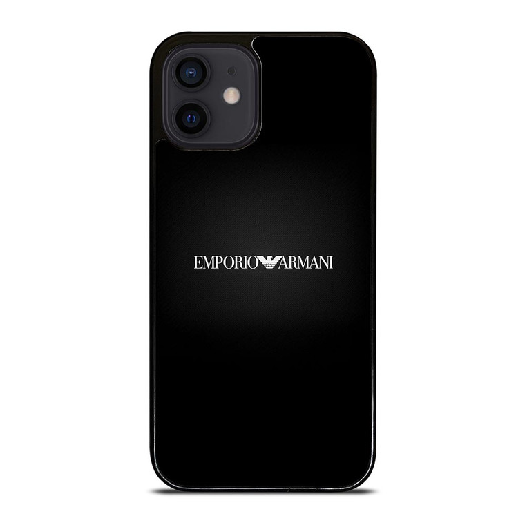 EMPORIO ARMANI LOGO BLACK iPhone 12 Mini Case