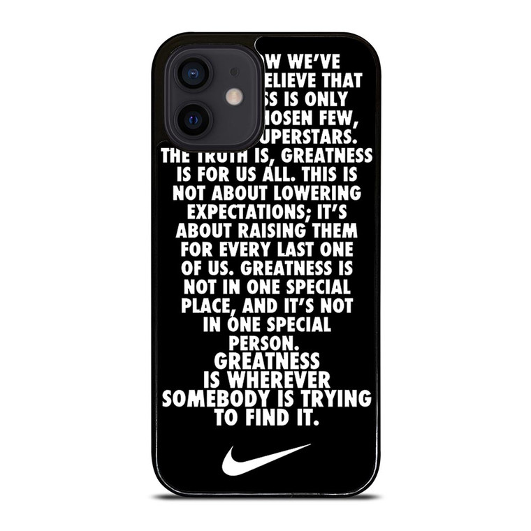 NIKE QUOTE iPhone 12 Mini Case