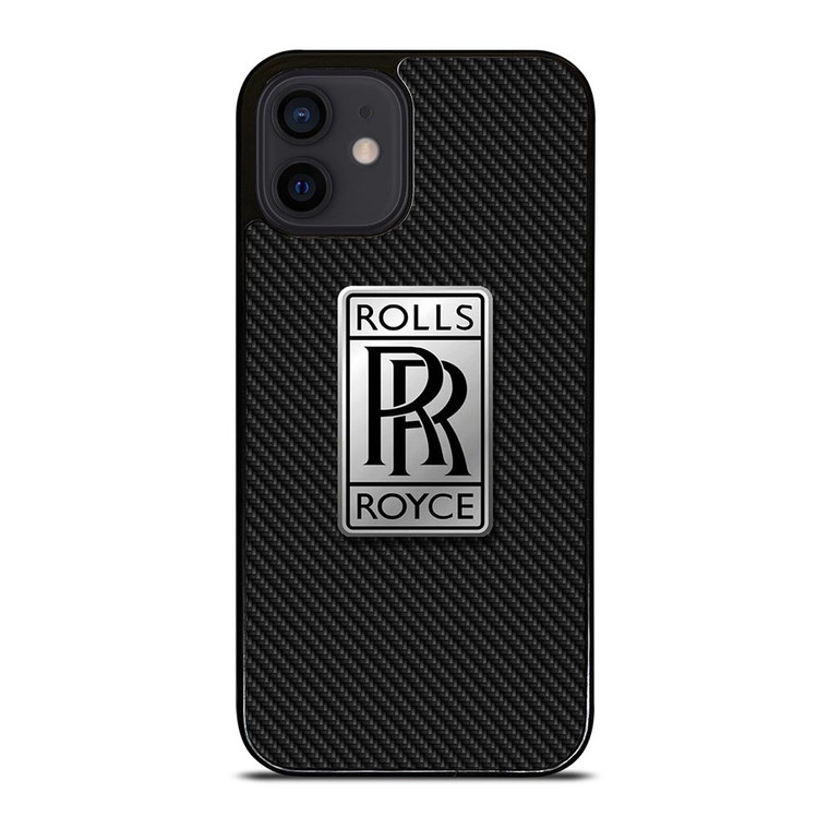 ROLLS ROYCE CAR LOGO CARBON iPhone 12 Mini Case