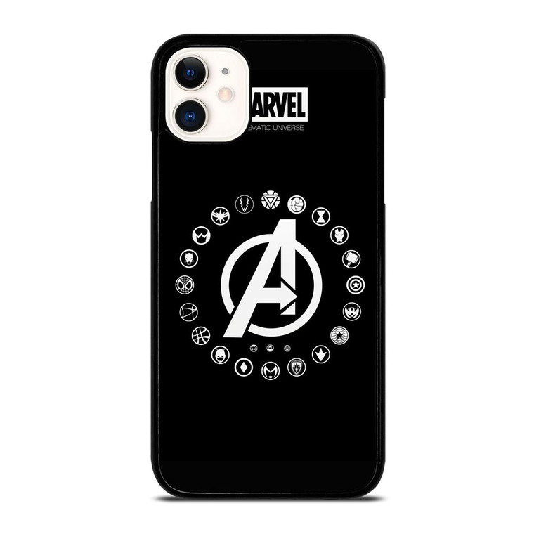 AVENGERS ENDGAME SUPERHERO ICON iPhone 11 Case