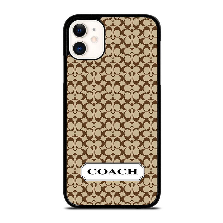 COACH NEW YORK LOGO EMBLEM PATTERN iPhone 11 Case
