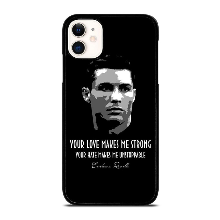 CRISTIANO RONALDO CR7 QUOTE iPhone 11 Case