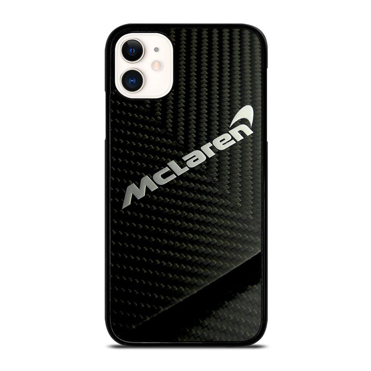 MCLAREN CAR LOGO CARBON iPhone 11 Case