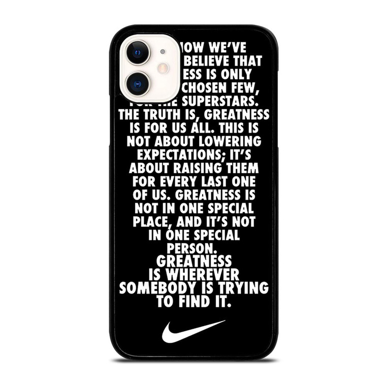 NIKE QUOTE iPhone 11 Case