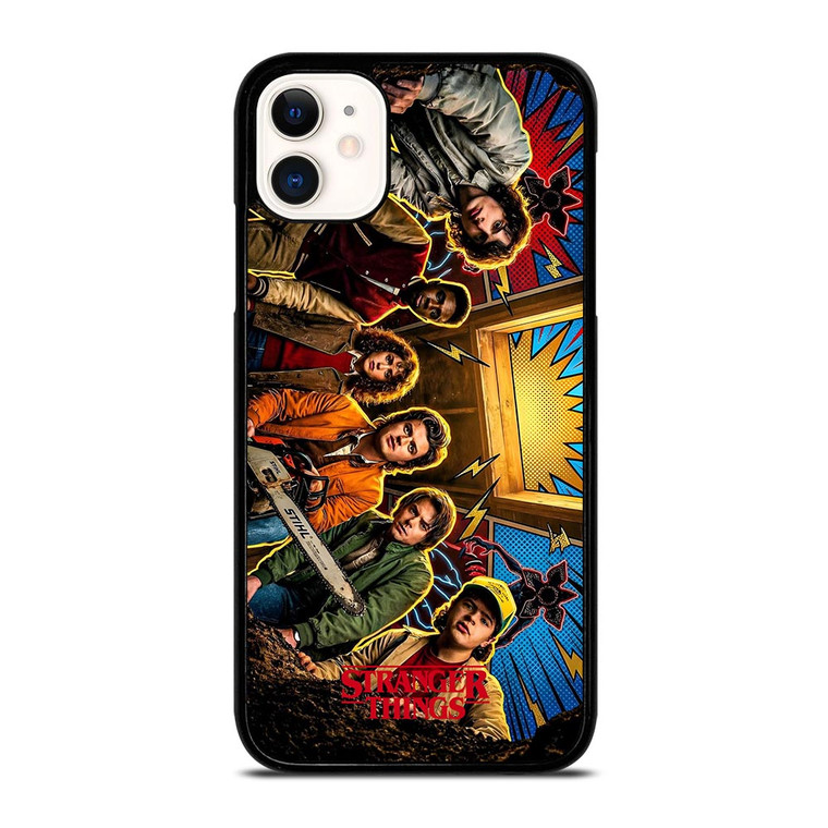 STRANGER THINGS CHARACTERS ART iPhone 11 Case