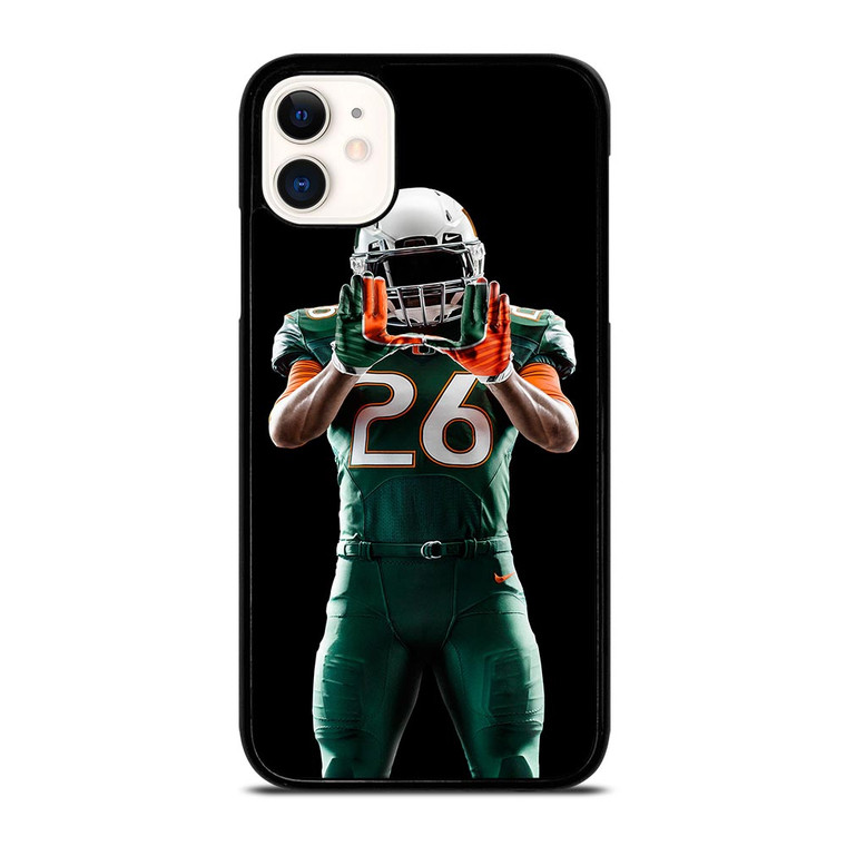 UM MIAMI HURRICANES FOOTBALL iPhone 11 Case