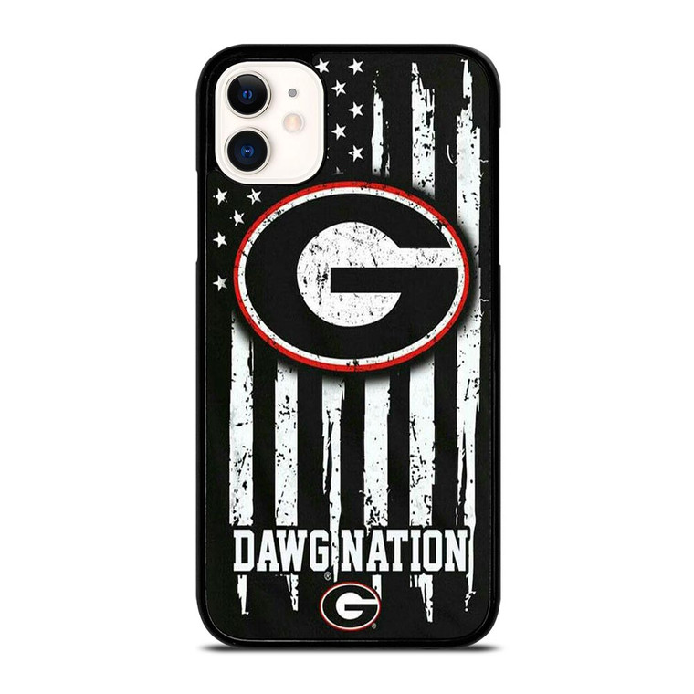 UNIVERSITY GEORGIA BULLDOGS FLAG iPhone 11 Case