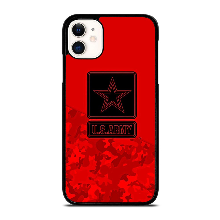 US ARMY LOGO RED iPhone 11 Case