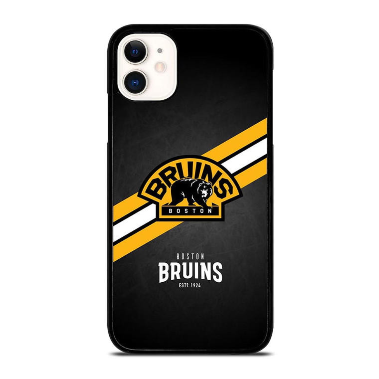 BOSTON BRUINS STRIPE LOGO iPhone 11 Case