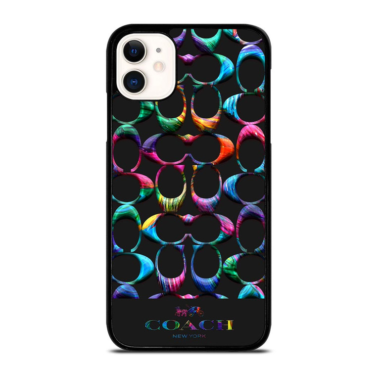 COACH NEW YORK LOGO RAINBOW iPhone 11 Case