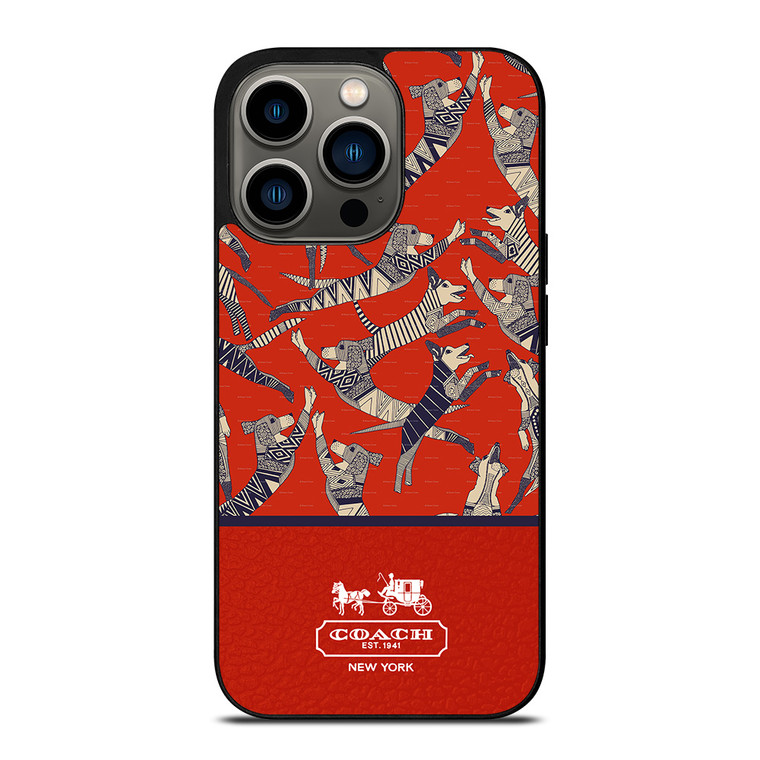 COACH NEW YORK DOG PARTY iPhone 13 Pro Case