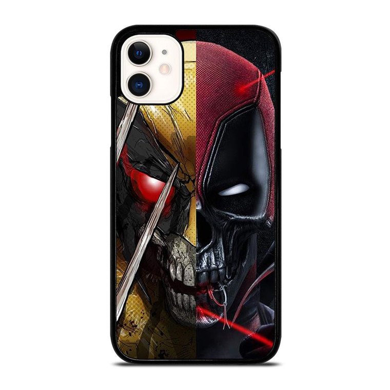 DEADPOOL X WOLVERINE SKULL ICON iPhone 11 Case